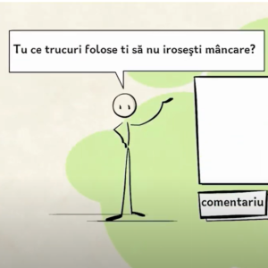 Filmuleț educativ : ,,Știați că …despre risipa alimentară”